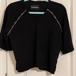 Zadig & Voltaire Lor Deluxe Black sweater.